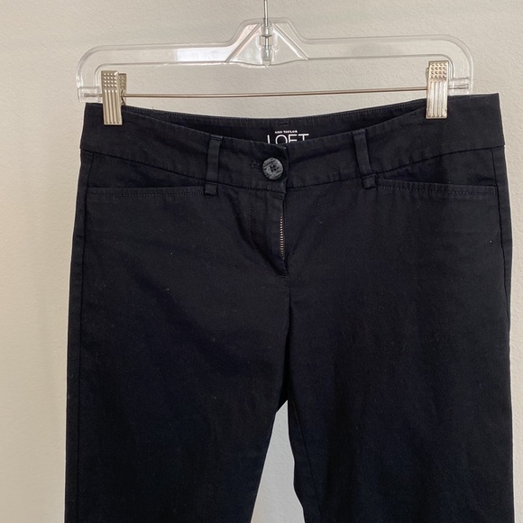 Ann Taylor Loft Original Crop Black Pants - Picture 2 of 4